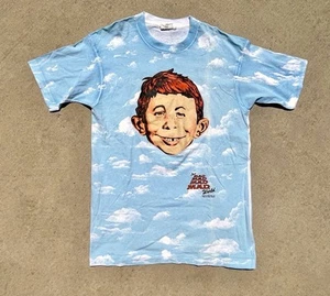 Vintage 90’s MAD Magazine Alfred E Neuman Stanley Desantis AOP T-Shirt - Bild 1 von 9
