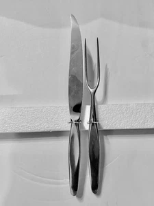 Contour by Towle Solid Sterling Silver Handles Carving Set 10.75” Knife 9” Fork - Picture 1 of 5