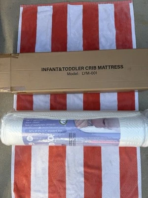 NEW Infant & Toddler Double Sided Memory Foam Crib Mattress 52" x 27.5" x 4.7" - Image 1 of 4