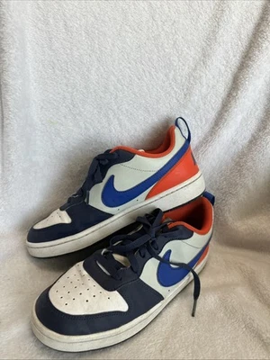 Nike Youth DV5456-401 Size: 6.5Y Court Borough GS Midnight Navy Team Orange - Image 1 of 4