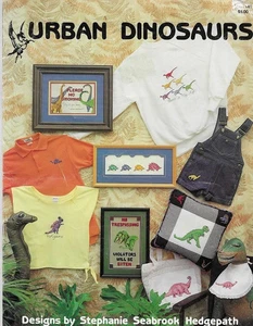DINOSAURIOS URBANOS por Stephanie Seabrook Hedgepath diseños de punto de cruz - Imagen 1 de 1
