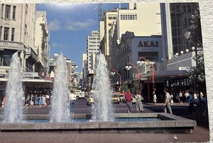 Postcard: The Coutts Fountain and Queen Street Auckland New Zealand AA 1141 - Bild 1 von 2