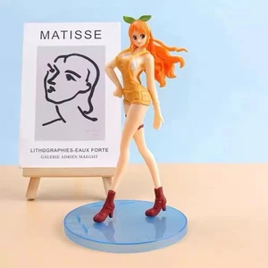 17cm One Piece Red Nami Anime Figure Nami Figurine PVC Statue Model Sexy - Picture 1 of 5