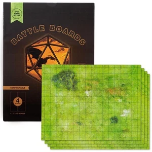GSM Brands Battle Mat with Grid for Dungeons Role Playing Tabletop Dragons Ga... - Picture 1 of 6