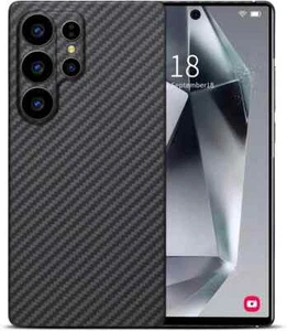 Funda de fibra de carbono genuina para Samsung Galaxy S25 ultra delgada mate cubierta blindada - Imagen 1 de 28
