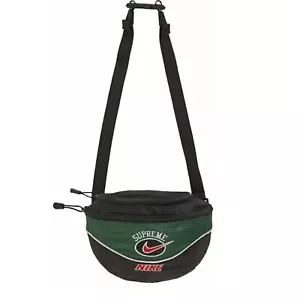 SUPREME X Nike 2019 Adjustable Shoulder Bag Green Black NWT OS - Picture 1 of 6