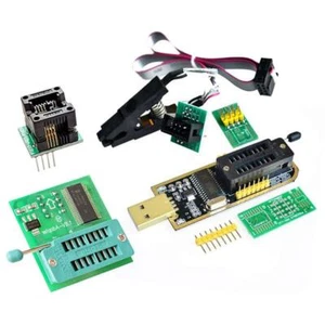 AiTrip EEPROM BIOS USB Programmer CH341A + SOIC8 Clip + 1.8V Adapter + SOIC8 ... - Picture 1 of 7