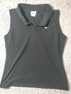Camisa polo LACOSTE para mujer 46 negra elástica sin mangas - Imagen 1 de 14