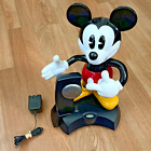 Disney Telemania Seagan Mickey Mouse Animated Talking Cordless Telephone - Works