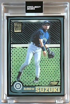 Proyecto Topps 2020 #280 Ichiro Suzuki por Joshua Vides 2001 Mariners ** Envío gratuito Foto 1 de 3