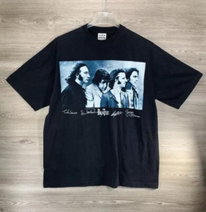 Vintage 90’s The Beatles Album Cover Autographed Retro Band T-Shirt Size XL - Picture 1 of 12