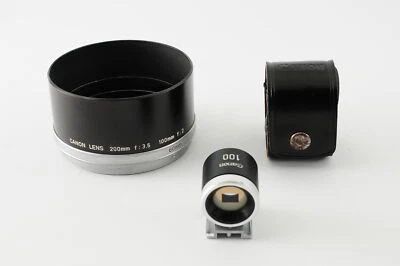 [Near MINT] Canon 100mm View Finder & Hood set for 100mm f/2 L39 Lens From JAPAN - Image 1 of 4