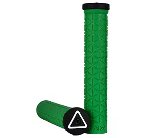 AME BMX Bike Grips Long Super Tri No Flange Green Bicycle GT PERFORMER HARO - Picture 1 of 1