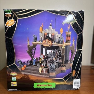 Lemax Spooky Town Monsters Ball Animated Halloween Village Needs Glue Repair - Picture 1 of 15