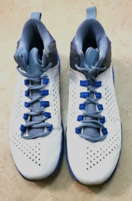 Nike Air Jordan Melo мужской синий белый шнурует вверх Athletic туфли кроссовки размер 4Y - Изображение 1 из 4