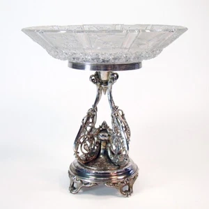 Reed & Barton Centerpiece with Silver Plated Bird Base - Picture 1 of 9