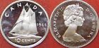 Brilliant Uncirculated 1966 Canada Silver 10 Cents From Mint's Roll