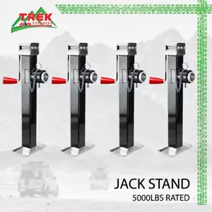 4X TRAILER CARAVAN JACK STAND 2268KG 5000lbs HEAVY DUTY STABILIZER LEGS STEADIES - Picture 1 of 2