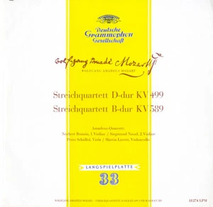 MOZART SQs K.499 & 589 AMADEUS QUARTET DGG LPM-18274 LP Stitched Gatefold 1/56 - Picture 1 of 3