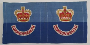 1950's Korea British Commonwealth Forces Formation Sign Badges Patch. Uncut Pair - Foto 1 di 4