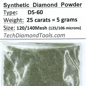TechDiamondTools Diamantpulver 120er Körnung 125-106 Mikron, 25 cts = 5 Gramm - Bild 1 von 5
