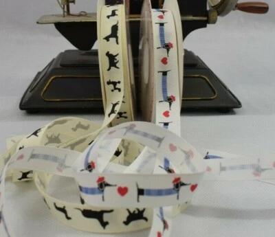 Dog Ribbon - Gift Wrap Baby Berisfords - 16mm Grosgrain - 2 metres - Image 1 of 3