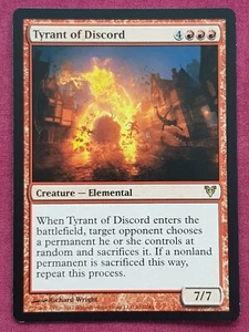 Magic The Gathering AVACYN RESTORED TYRANT OF DISCORD red card MTG - Picture 1 of 2
