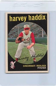 1959 Topps #184 Harvey Haddix Redlegs NM *7520 - Picture 1 of 2