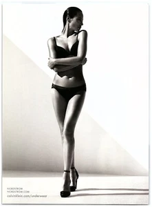 2013 Calvin Klein Ropa Interior Estampado Anuncio, Christy Turlington Sujetador Panty Piernas Tacones - Imagen 1 de 1