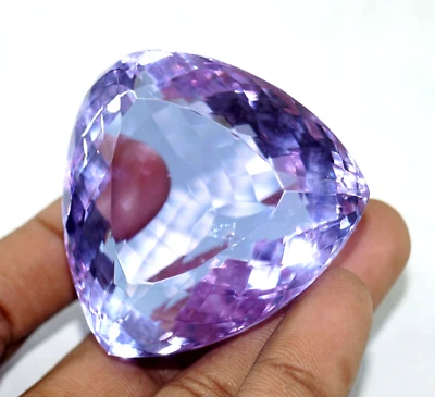 Piedra preciosa suelta topacio púrpura brasileño certificado egl natural corte trillón 485,5 quilates Foto 1 de 4