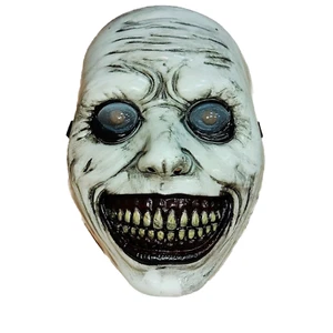 gruselige Maske Dämon Exorzist Halloween Horror Halbmaske Erwachsene - Bild 1 von 4