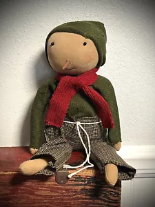 "Muñeca Grubby Primitiva Rústica Navidad Dulce Frank/Frankie Rag muñeco de nieve 17" - Imagen 1 de 10