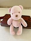 Carter's Pink Teddy Bear Baby Lovey Corduroy Stitched Heart 10" #9155