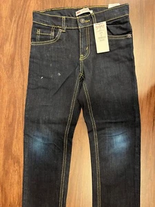 Boys NWT Levi's 511 Dark Wash Performance Skinny Jeans Size 6 Cotton MSRP $42 - Picture 1 of 5