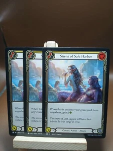 3x Playset Flesh and Blood High Seas Sirens of Safe Harbor C Yellow SEA227 - Picture 1 of 2
