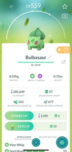 Pokemon GO✨- Shiny BULBASAUR (Registered or 30 Days) - Afbeelding 1 van 1