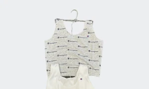 Women's Champion Heritage Cotton Crop Top Shirt - Picture 1 of 1