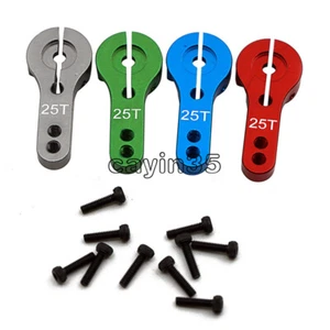 RC Lenkservo Halbarm 25T BIG Torque Aluminium F MG996 MG995 rot/blau/silber - Bild 1 von 13