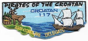 S63 Croatan Lodge 117 2007 Conclave Delegate Flap Boy Scouts of America BSA - Picture 1 of 1
