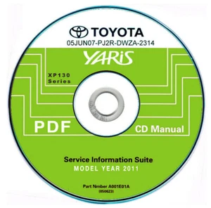 Toyota Yaris 2012-2014 Manual De Taller En Cd - Imagen 1 de 8