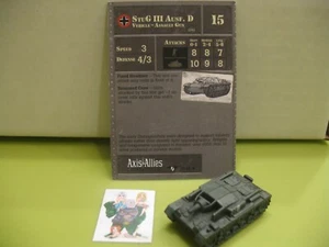 =Axis & Allies Miniatures CIELOS DISPUTADOS StuG III Ausf. D con tarjeta 37/45= - Imagen 1 de 1