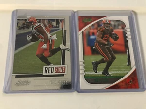 2020 Panini Absolute Football Nick Chubb Red Zone #RZ-NC & Green Parallel #30 - Picture 1 of 2