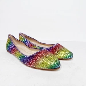 Neu Nine West Pride spitze Damen-Flats Regenbogen Glitzer Größe 6 - Bild 1 von 5