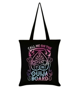 Call Me On The Ouija Board Black Tote Bag Gothic Punk Supernatural Spirit Board  - Picture 1 of 4