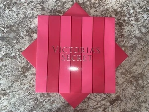 VICTORIA'S SECRET 2-PIECE TOP AND BOTTOM PINK STRIPED MEDIUM GIFT BOX RARE HTF - Picture 1 of 5