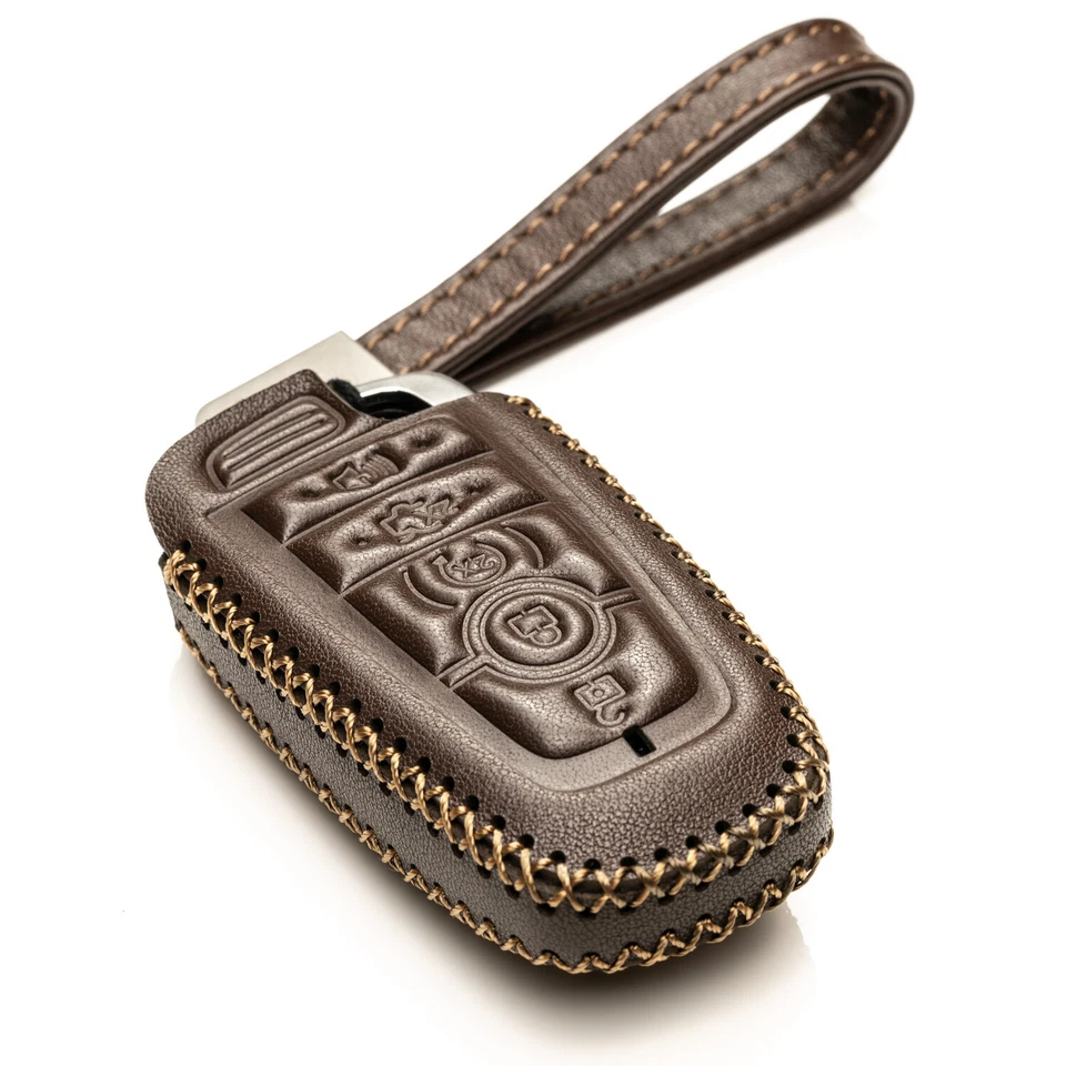 Estuche para llavero de cuero de 5 botones Vitodeco para Ford Mustang 2025, Mustang Mach-E 2025 Foto 1 de 1