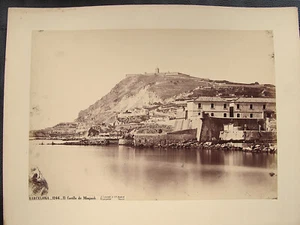 Barcelona El Castillo Vintage Albumin großes Photo / Pappe J. Laurent - Bild 1 von 3