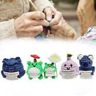 Mini Funny Positive Frog Knitted Toy Creative Cute Gift Valentine's Day K4G7