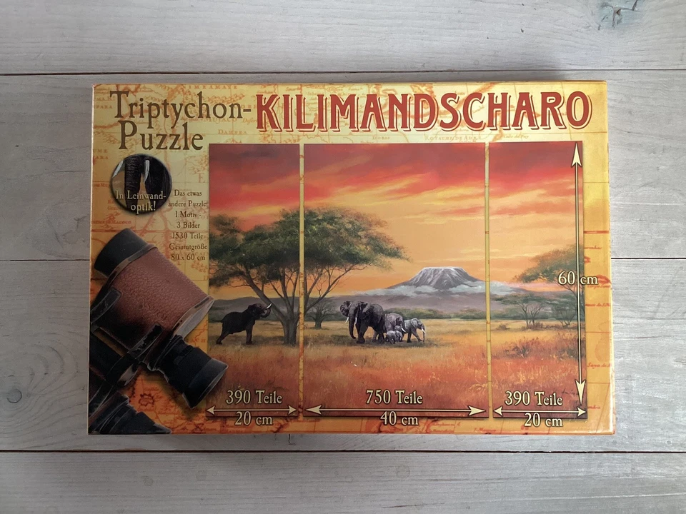 Triptychon Puzzle Kilimandscharo - Bild 1 von 1