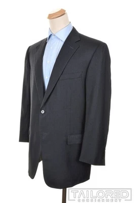 Blazer Abrigo Deportivo Chaqueta ERMENGILDO ZEGNA Gris Lana Rayas - EU 58 / US 46 R Foto 1 de 4